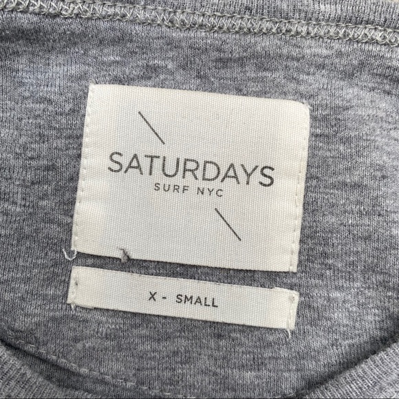 Saturday’s Light heather grey t shirt XS - Picture 2 of 4